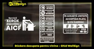 stickere decupate pentru vitrine ghid wallsign