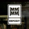 Sticker vitrină geam Indicator Depozit