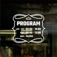 Sticker program de funcționare Design baroc