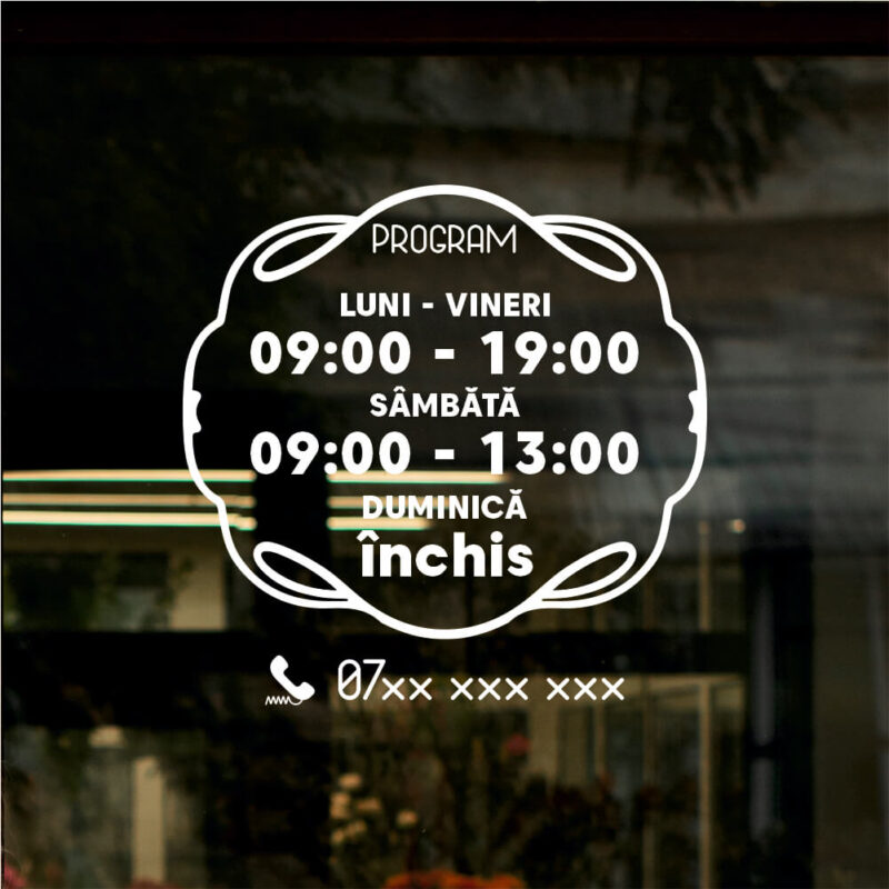 Sticker program de funcționare Design ornament