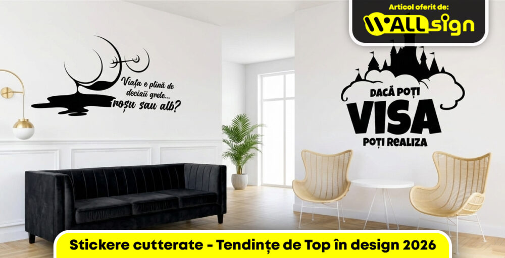 Stickere cutterate Tendințe de Top în design 2026 WallSign.ro Stickere