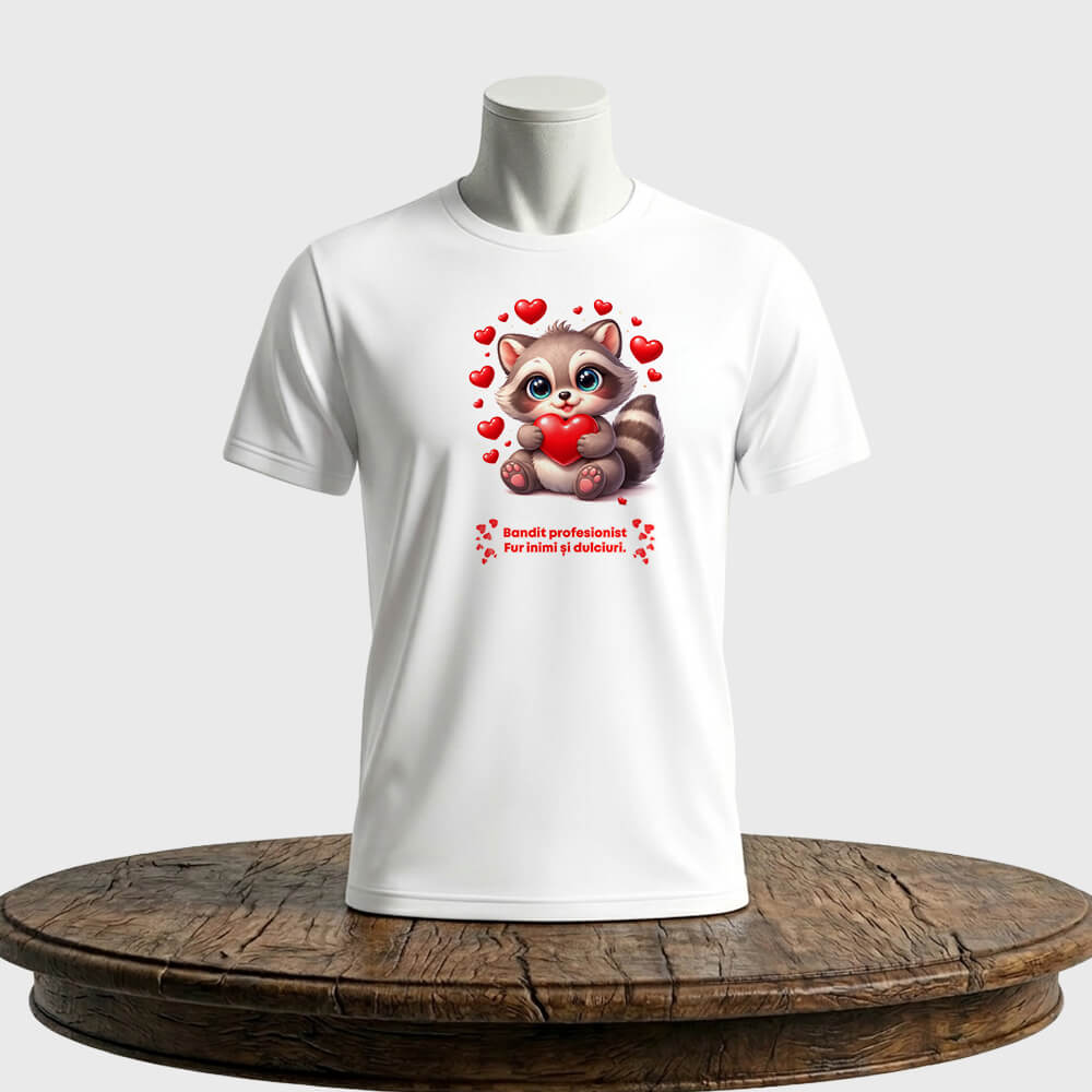 Tricou unisex clasic Bandit profesionist Fur inimi și dulciuri!