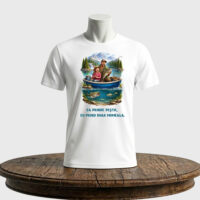 Tricou unisex clasic – Ea prinde peștii, eu prind doar momeala