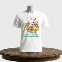 Tricou unisex clasic – Iepurașul pufos și treaba puișorilor