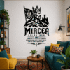 Sticker perete siluetă Mircea cel Bătrân Domn al Țării Românești