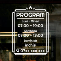 Sticker program de funcționare Design retro frame