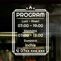 Sticker program de funcționare Design retro frame