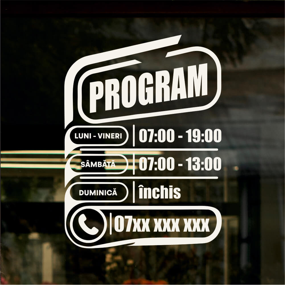 Sticker program de funcționare Model cu geometrie fluidă și forme abstracte