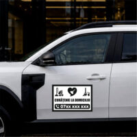 Sticker siluetă Set Servicii Curățenie Design cu iconițe grafice (2 bucăți)