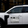 Sticker siluetă Set Tarife Taxi Design compact