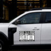 Sticker siluetă Set Tarife Taxi Design cu iconițe grafice