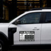 Sticker siluetă Set Tarife Taxi Design profesional detaliat