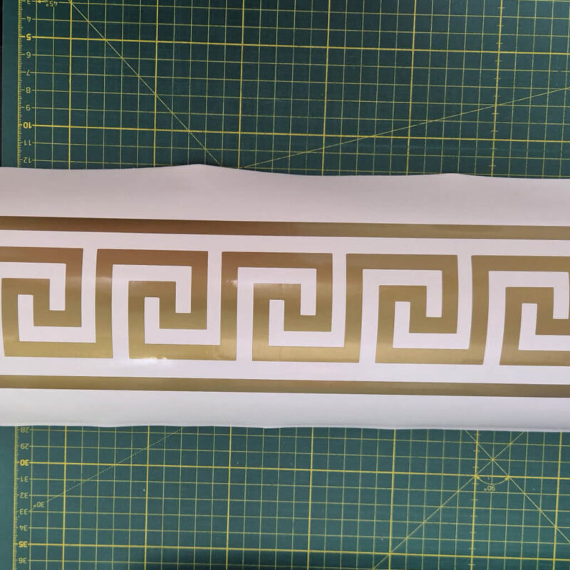 Sticker vitrină geam Bandă grecească tip Versace bandă sticker