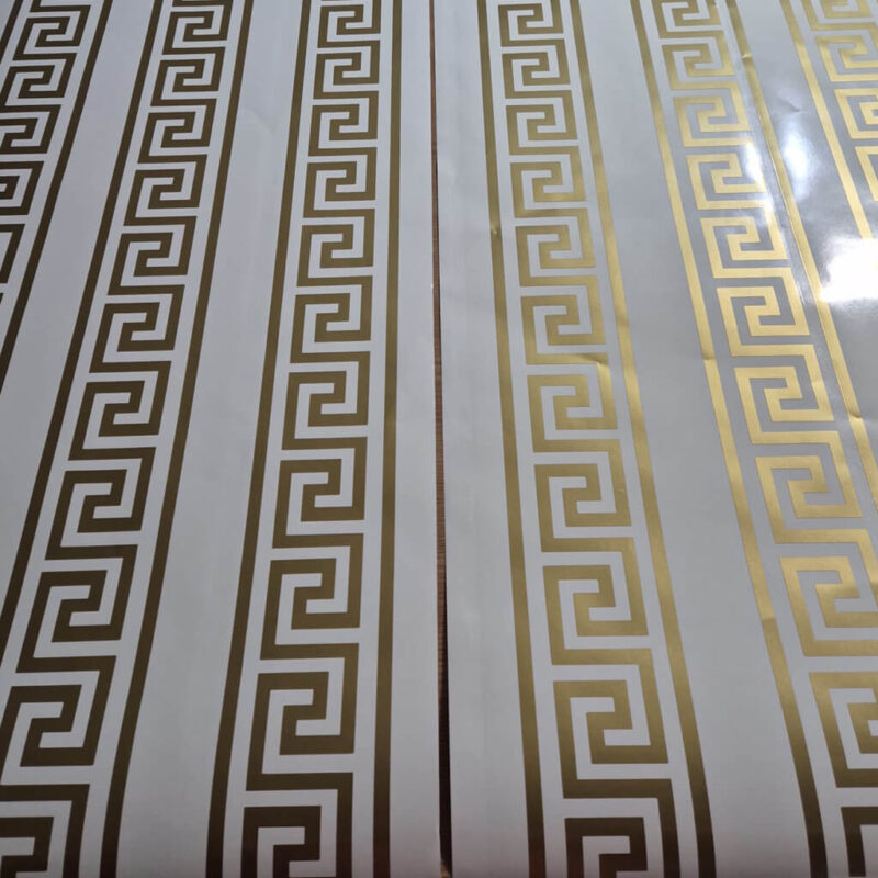 Sticker vitrină geam Bandă grecească tip Versace benzi