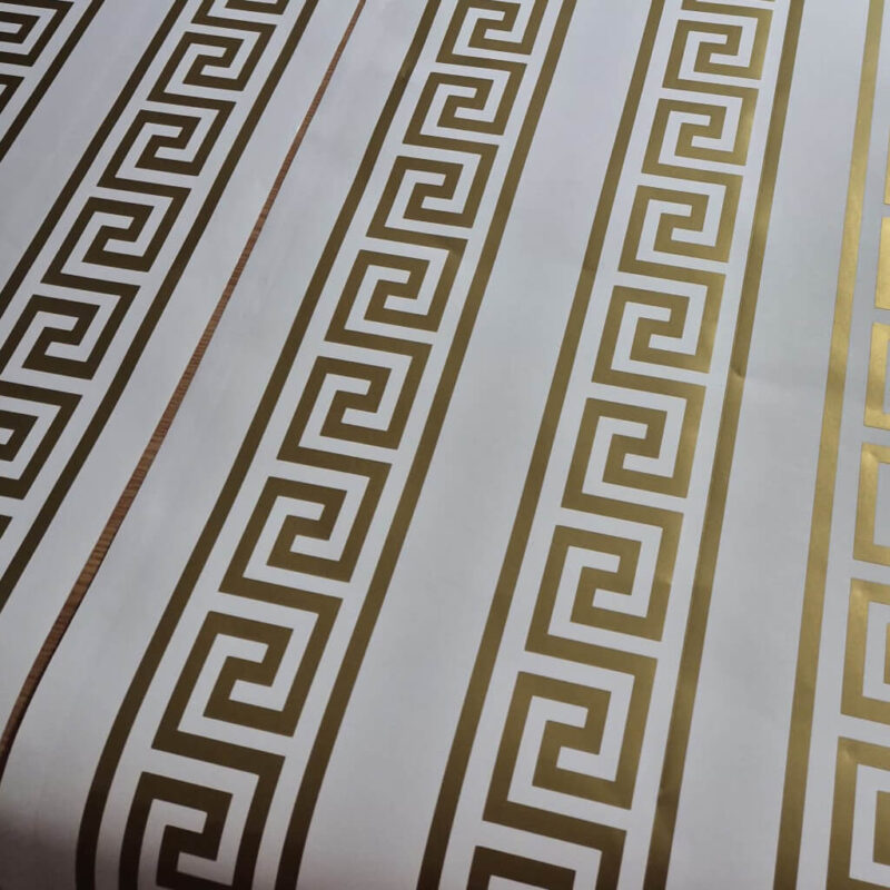 Sticker vitrină geam Bandă grecească tip Versace stickere banzi