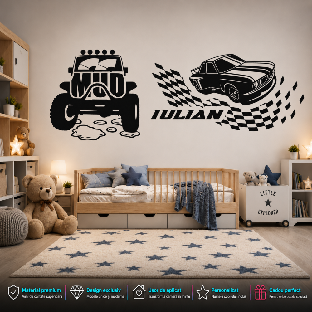 Stickere decorative Cameră copil alege stickere decorative din vinil de calitate superioară pentru transformarea camerei de poveste cu expediere în Cluj și Brașov