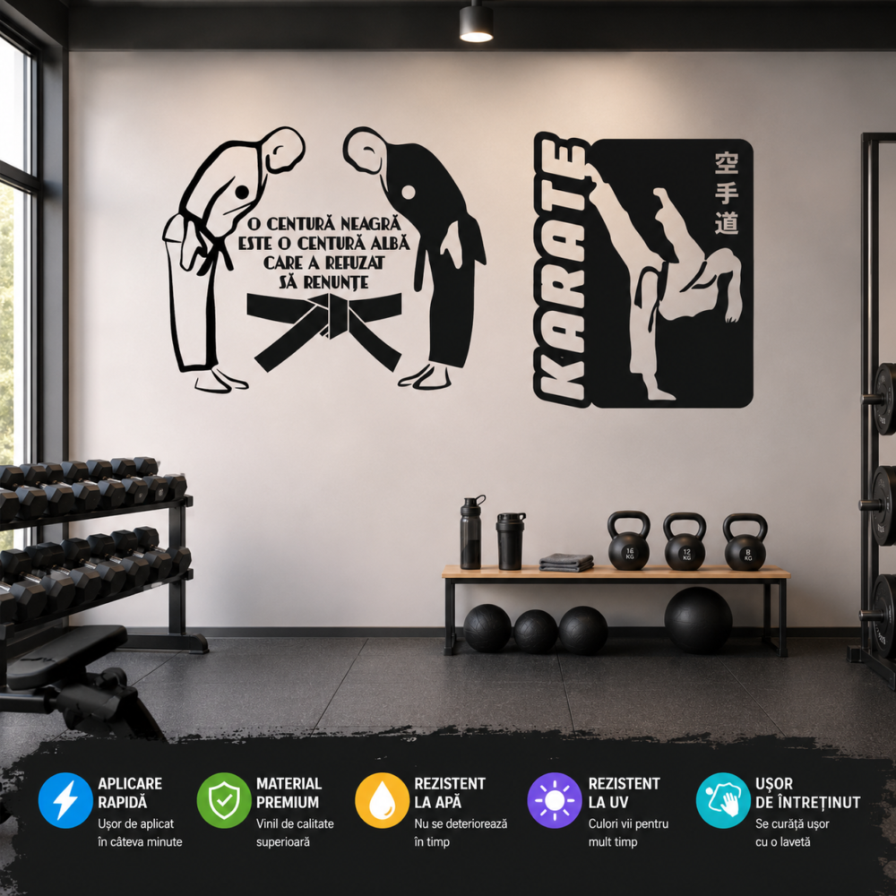 Stickere decorative Sporturi și stickere decorative dinamice din vinil premium pentru săli de fitness sau dormitoare de adolescenți dornici de energie și mișcare