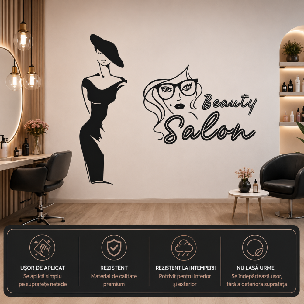 Stickere decorative stil haine manechin schite parfumuri farduri unghii coafura fete citate celebre instagramabil boutique accesorii studio vlogging machiaj arta lux