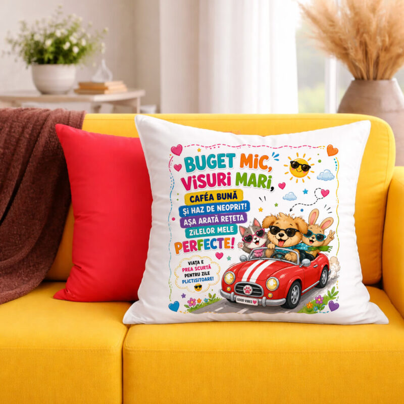 Față de Pernă Personalizată Buget Mic, Visuri Mari