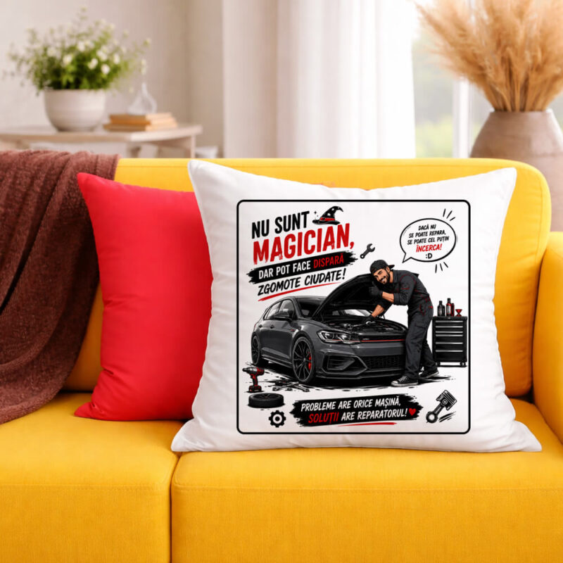 Față de Pernă Personalizată Cadou pentru Mecanic Auto