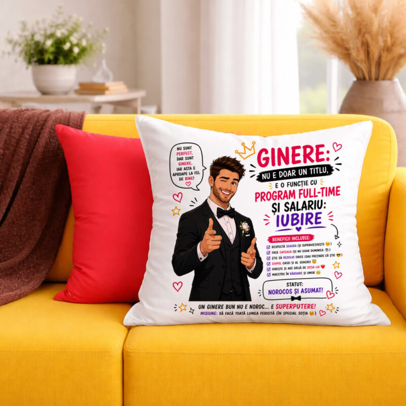 Față de Pernă Personalizată Ginere Full Time