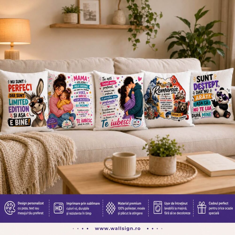 Fețe de Pernă Cadoul tău Personalizat transformă amintirile în decor vibrant pentru casa ta fiind alegerea ideală pentru un cadou plin de emoție și calitate ce rezistă în timp