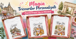 Magia Tricourilor Personalizate Poartă Orașul Tău cu Mândrie alege designuri unice create prin sublimare rezistente la spălări repetate și perfecte pentru stilul tău zilnic