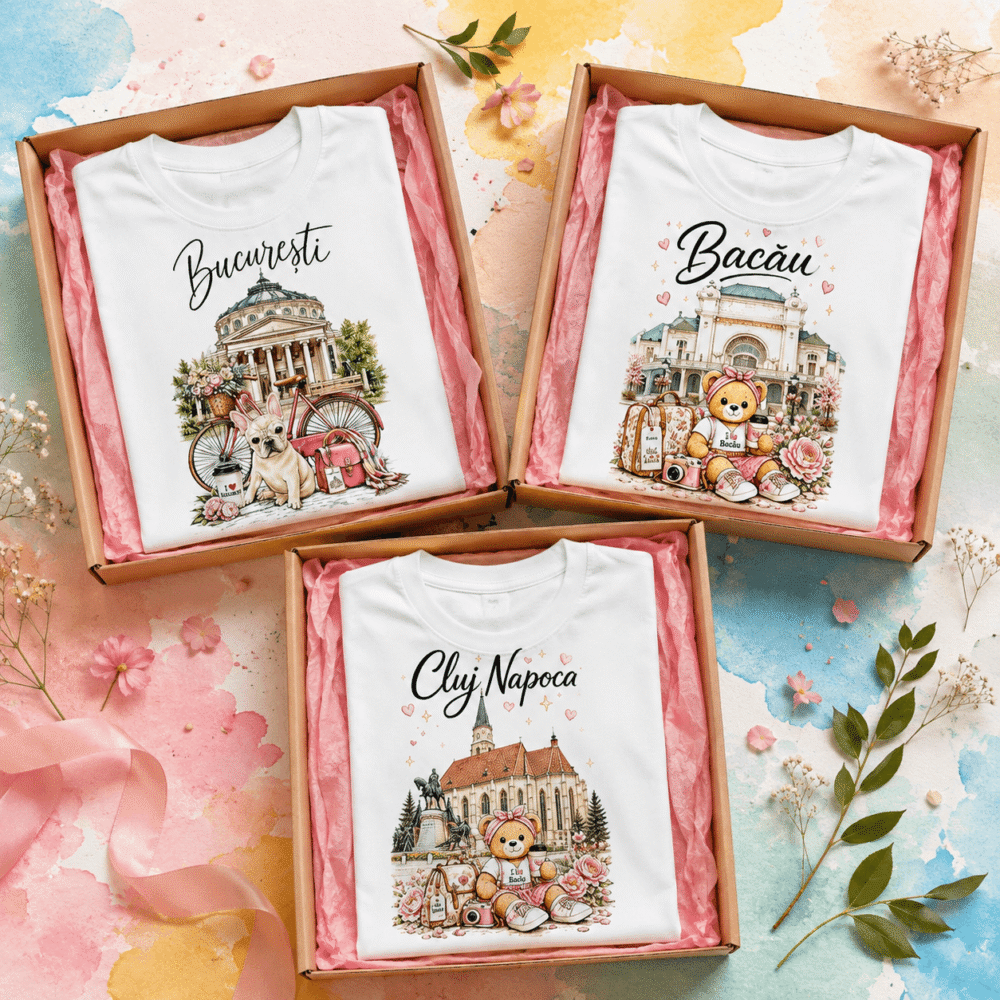 Magia Tricourilor Personalizate Poartă Orașul Tău cu Mândrie imprimare de înaltă calitate direct în țesătură pentru un confort maxim și cadouri memorabile în orice zi