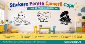 Ofera i micutului tau un decor de poveste Citeste un Stickere Perete Camera Copii Ghid de Aplicare si Montaj marca WallSign si monteaza simplu autocolantul cu numele sau