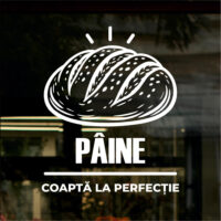 Sticker vitrină geam Pâine Coaptă la Perfecție
