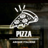 Sticker vitrină geam Pizza Arome Italiene