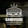 Sticker vitrină geam – Sandvișuri Calde & Gustoase