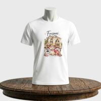 Tricou personalizat unisex Buldog Francez și Orașul Focșani