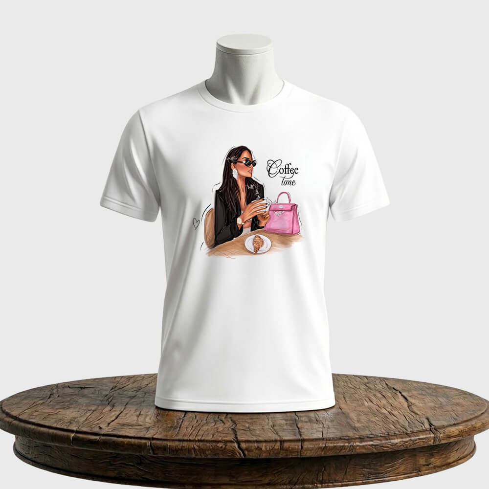 Tricou personalizat unisex Coffee Time Fashion