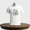Tricou personalizat unisex Schițe Monumente Paris