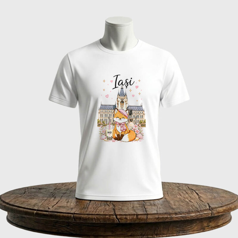 Tricou personalizat unisex Vulpiță și Orașul Iași