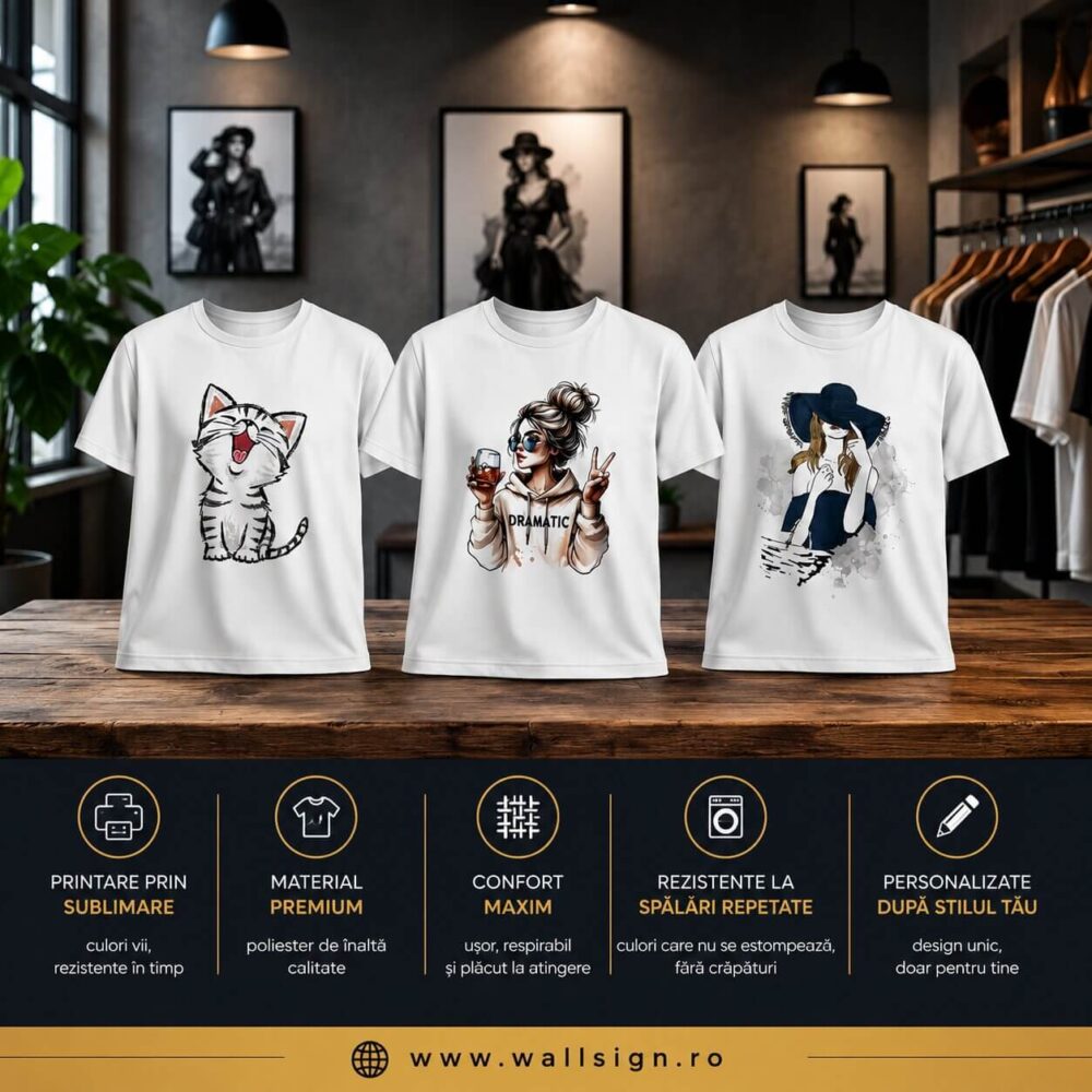 Descopera arta hainelor imprimate prin sublimare unde materialul ultra moale si respirabil se imbina perfect cu designul tau preferat pentru un confort zilnic premium