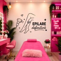 Sticker perete siluetă Salon Epilare Definitivă