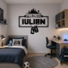 Sticker decorativ perete Fortnite Gamer Nume copil