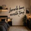Sticker decorativ perete siluetă Lucrurile bune necesită timp