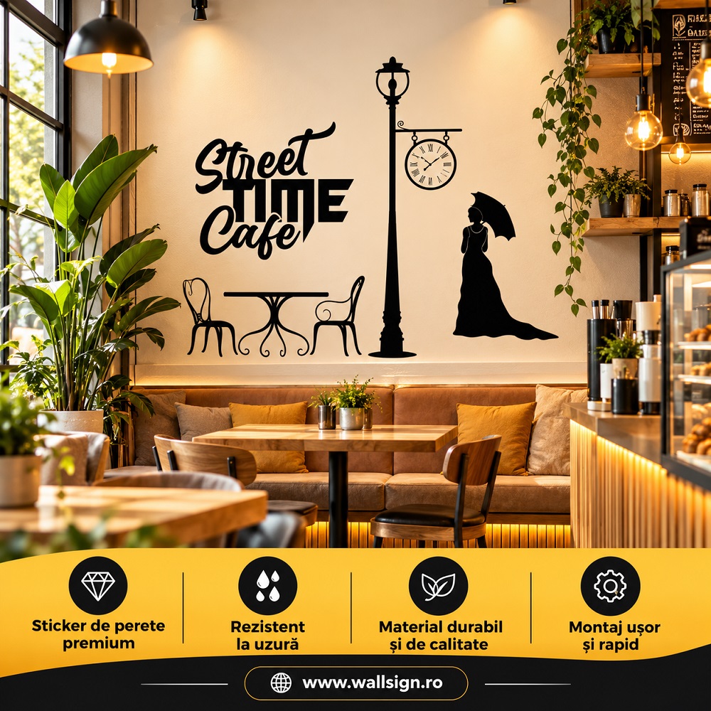 Decor Pentru Cafenea și durabil Stickere decorative WallSign