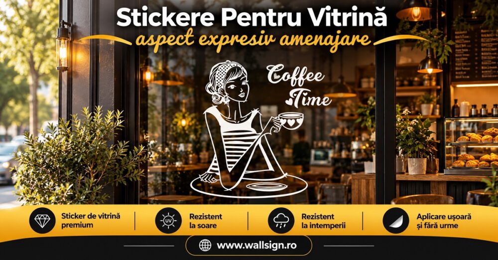Stickere Pentru Vitrină aspect expresiv amenajare