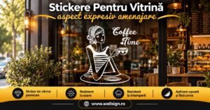 Stickere Pentru Vitrină aspect expresiv amenajare