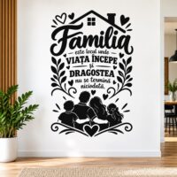 Sticker decorativ perete Familia și dragostea Stickere decorative WallSign