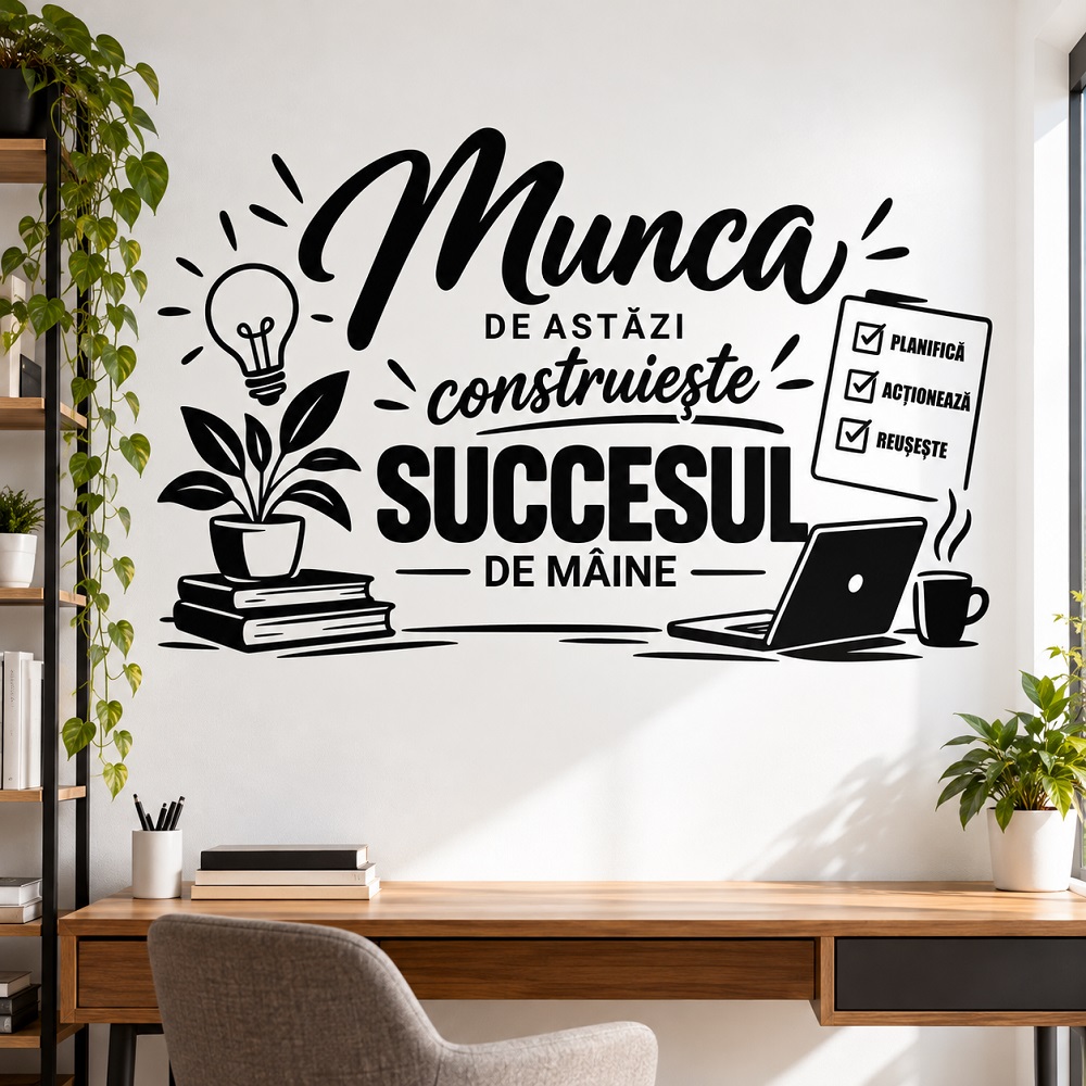 Sticker decorativ perete - Succes și Motivație