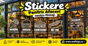 Stickere Pentru Afaceri neutru finisaj pentru vitrine moderne si elegante personalizeaza spatiul comercial cu stickere decorative rezistente si un aspect profesional care atrage clientii zilnic